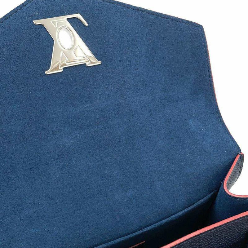 ルイヴィトン ショルダーバッグ ソフトカーフレザー マイロックミーBB M53196 LOUIS VUITTON ネイビー