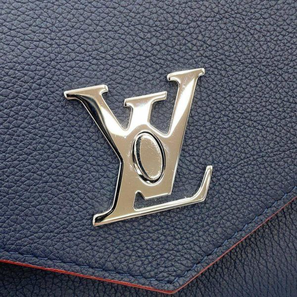 ルイヴィトン ショルダーバッグ ソフトカーフレザー マイロックミーBB M53196 LOUIS VUITTON ネイビー