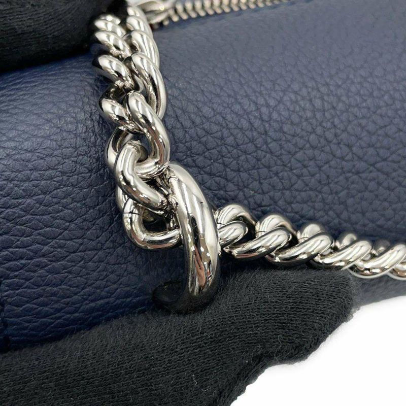 ルイヴィトン ショルダーバッグ ソフトカーフレザー マイロックミーBB M53196 LOUIS VUITTON ネイビー