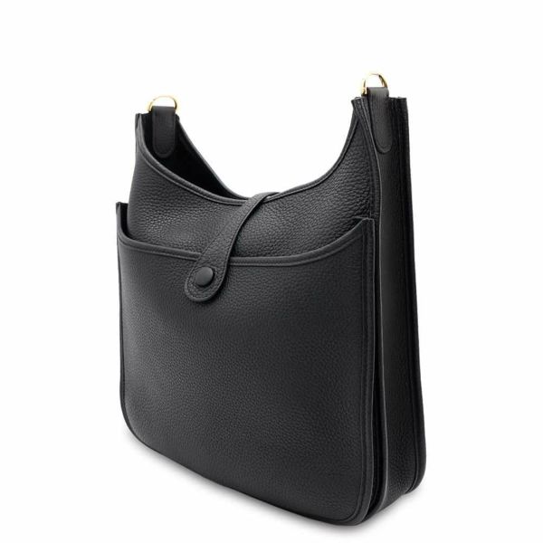 エルメス ショルダーバッグ エブリン3 PM ブラック/ゴールド金具 トリヨンクレマンス B刻印 黒