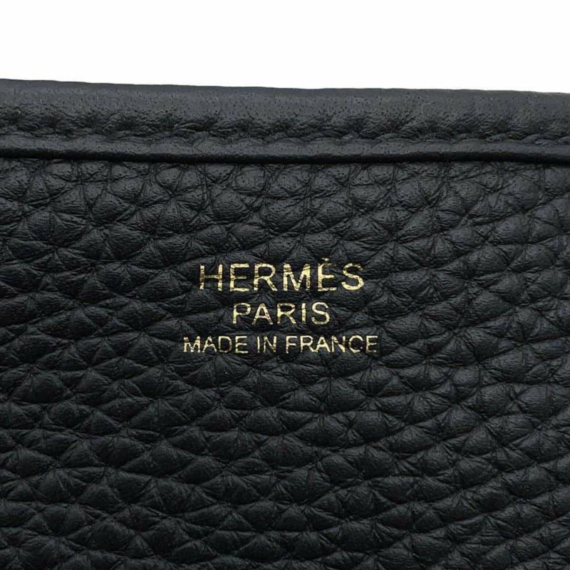 エルメス ショルダーバッグ エブリン3 PM ブラック/ゴールド金具 トリヨンクレマンス B刻印 黒
