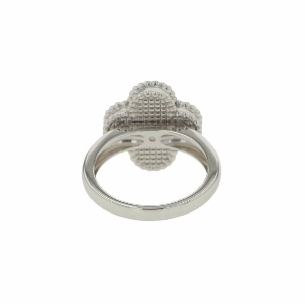 ヴァンクリーフ&アーペル リング ヴィンテージ アルハンブラ リング マザーオブパール ダイヤ 1P 0.05ct K18WG サイズ52 VCARF48900