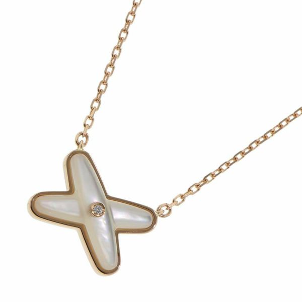ショーメ ネックレス ジュ ドゥ リアン ペンダント ダイヤモンド 1P 0.01ct K18PG マザーオブパール 082930 CHAUMET ジュエリー