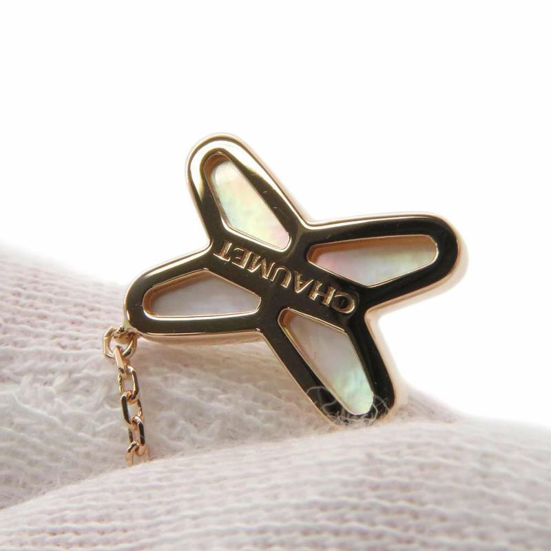 ショーメ ネックレス ジュ ドゥ リアン ペンダント ダイヤモンド 1P 0.01ct K18PG マザーオブパール 082930 CHAUMET ジュエリー