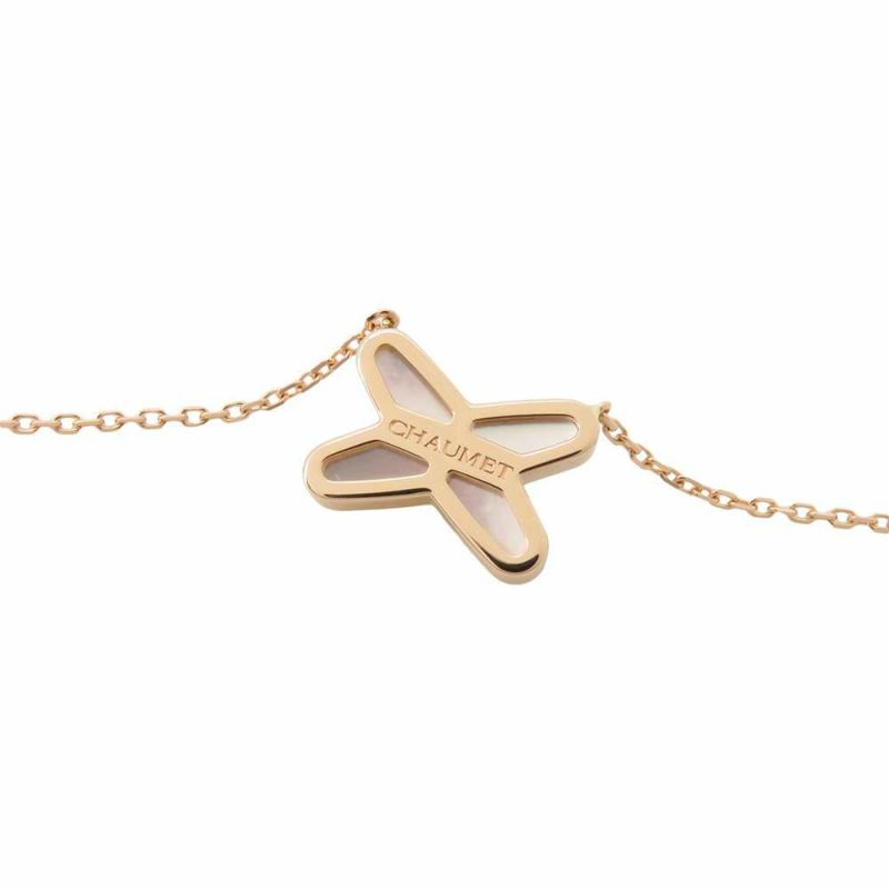 ショーメ ネックレス ジュ ドゥ リアン ペンダント ダイヤモンド 1P 0.01ct K18PG マザーオブパール 082930 CHAUMET ジュエリー