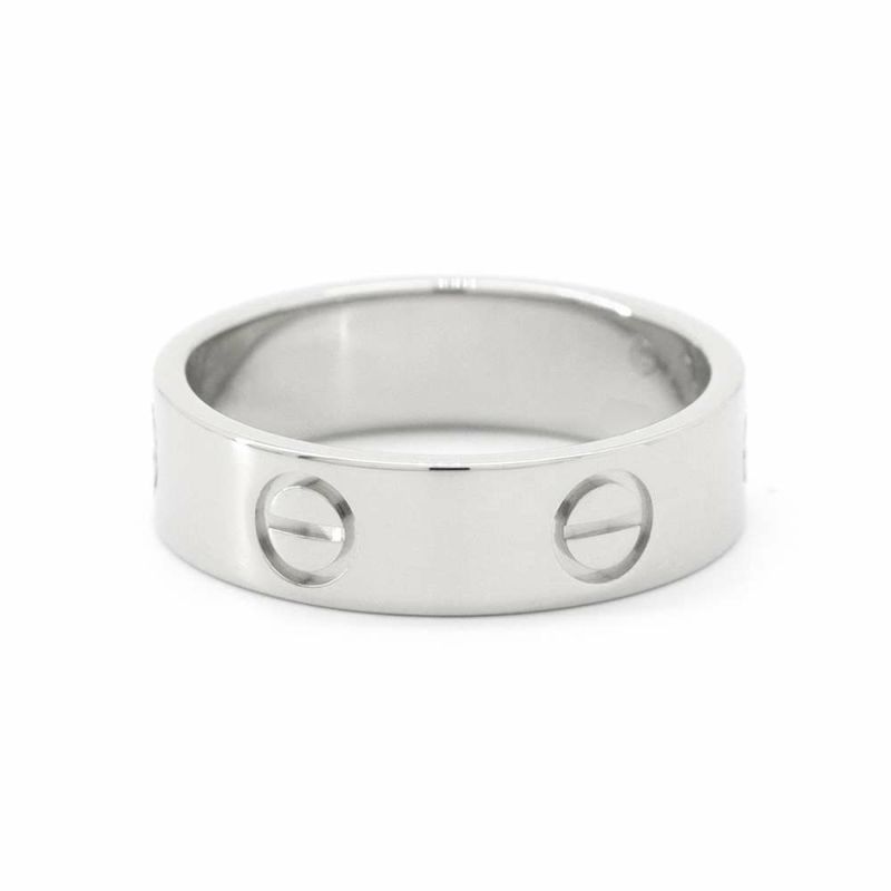 カルティエ リング ラブリング クラシックモデル K18WG リングサイズ55 CRB4084755 Cartier 指輪 LOVEリング ジュエリー