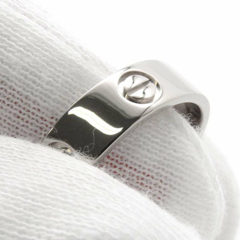 カルティエ リング ラブリング クラシックモデル K18WG リングサイズ55 CRB4084755 Cartier 指輪 LOVEリング ジュエリー