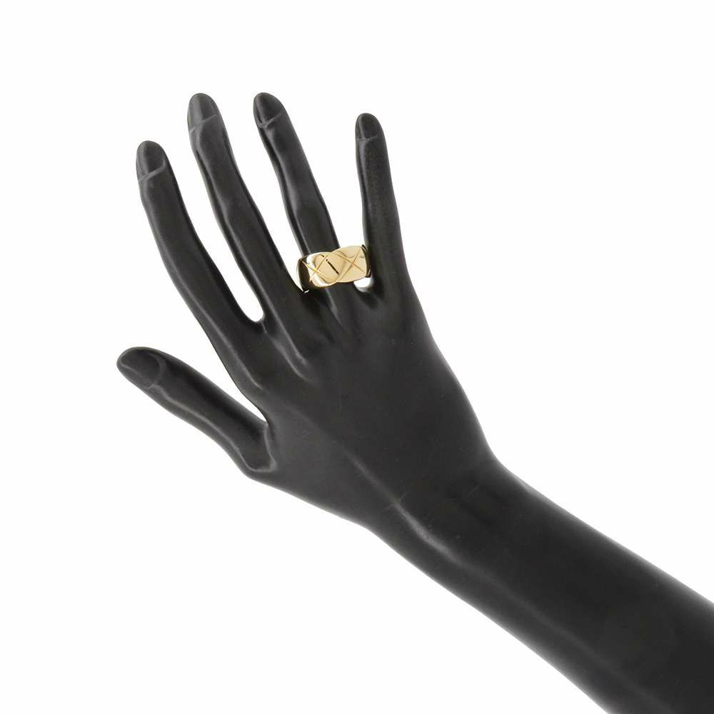 シャネル リング ココクラッシュ リング ラージモデル K18YGイエローゴールド リングサイズ59 J10574 CHANEL 指輪 ジュエリー