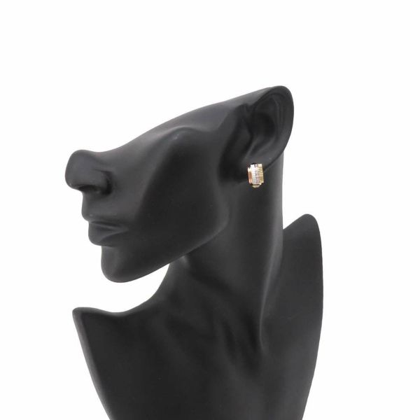 ブシュロン キャトル ホワイト シングル クリップ イヤリング スモール ダイヤ9P 計0.14ct K18YG/K18PG/K18WG/セラミック