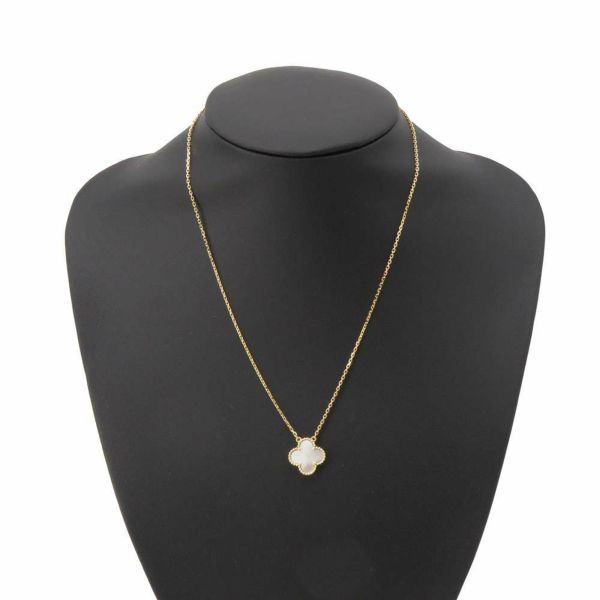 ヴァンクリーフ&アーペル ネックレス ヴィンテージ アルハンブラ ペンダント マザーオブパール K18YGイエローゴールド VCARA45900