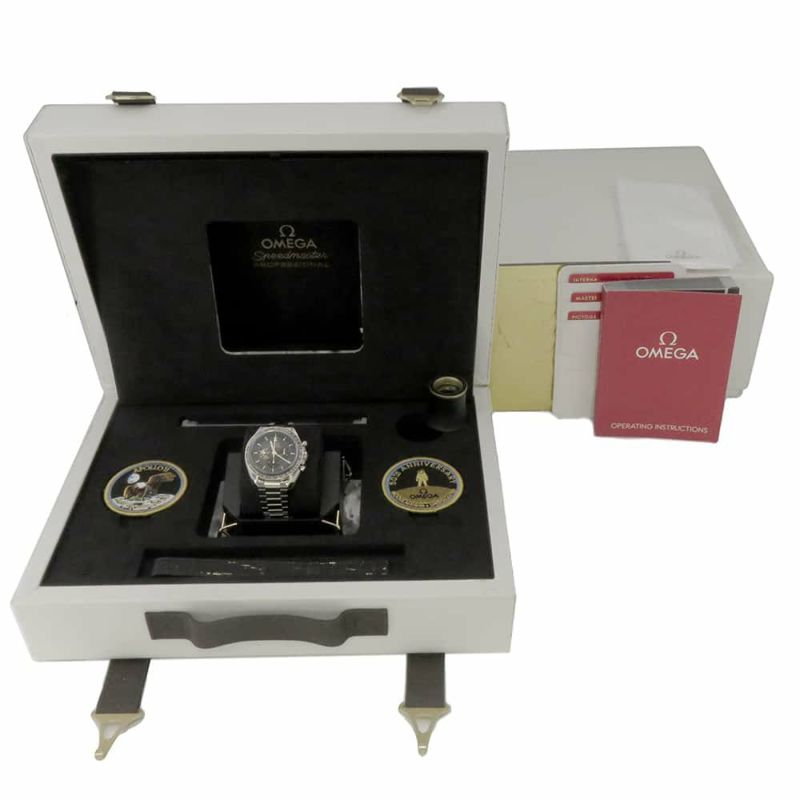 オメガ スピードマスター アポロ11号50周年記念モデル 310.20.42.50.01.001 OMEGA 腕時計 黒文字盤