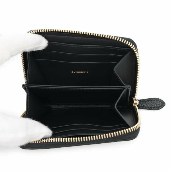 バーバリー コインケース ジップアラウンドレザーウォレット BURBERRY 財布 カードケース 黒