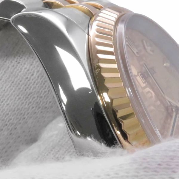 ロレックス デイトジャスト F番 SS/K18YG 116233G ROLEX 腕時計 シャンパン/コンピューター文字盤 10Pダイヤ