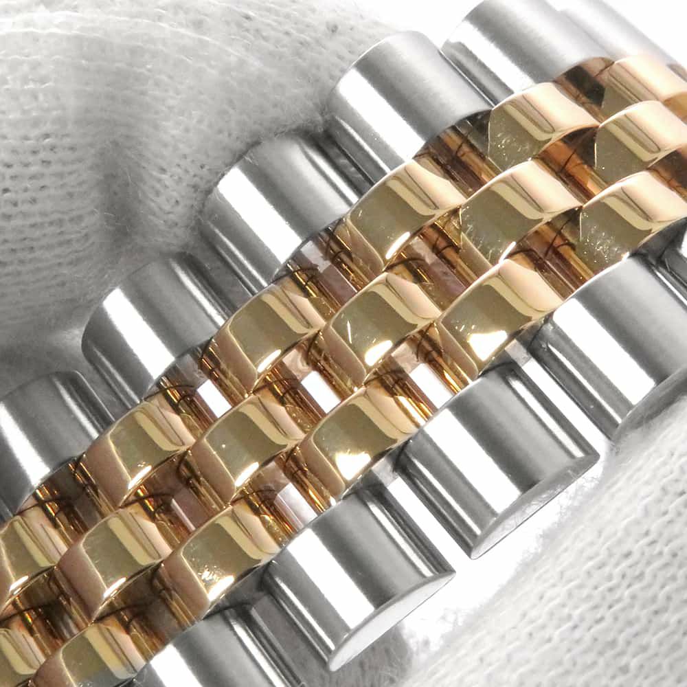 ロレックス デイトジャスト F番 SS/K18YG 116233G ROLEX 腕時計 シャンパン/コンピューター文字盤 10Pダイヤ