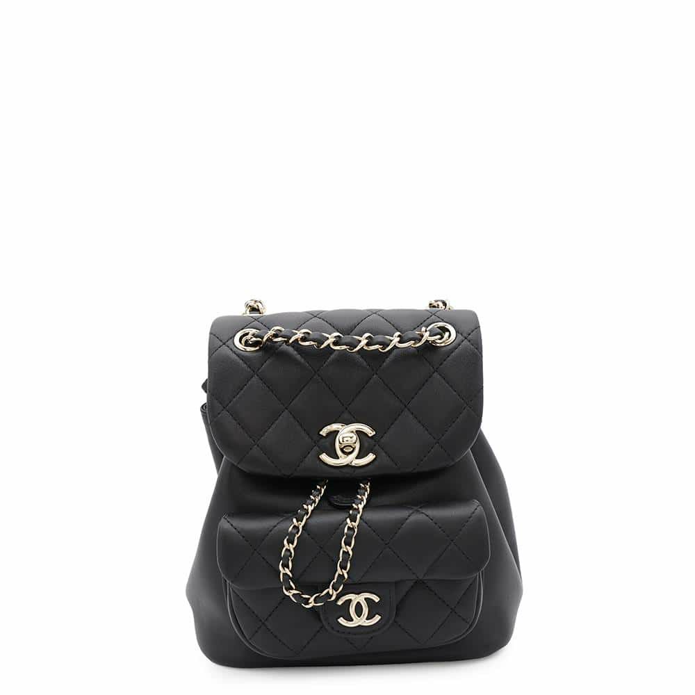 シャネル リュック マトラッセ ココマーク ラムスキン AS2908 CHANEL バッグ バックパック 黒