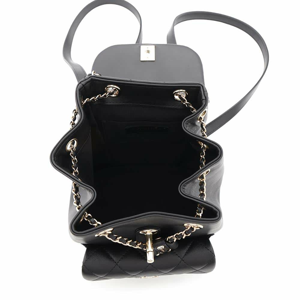 シャネル リュック マトラッセ ココマーク ラムスキン AS2908 CHANEL バッグ バックパック 黒