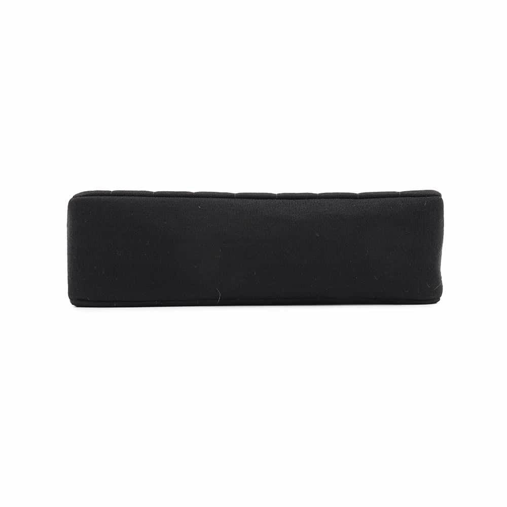 シャネル ショルダーバッグ マドモアゼル ココマーク コットン CHANEL 黒