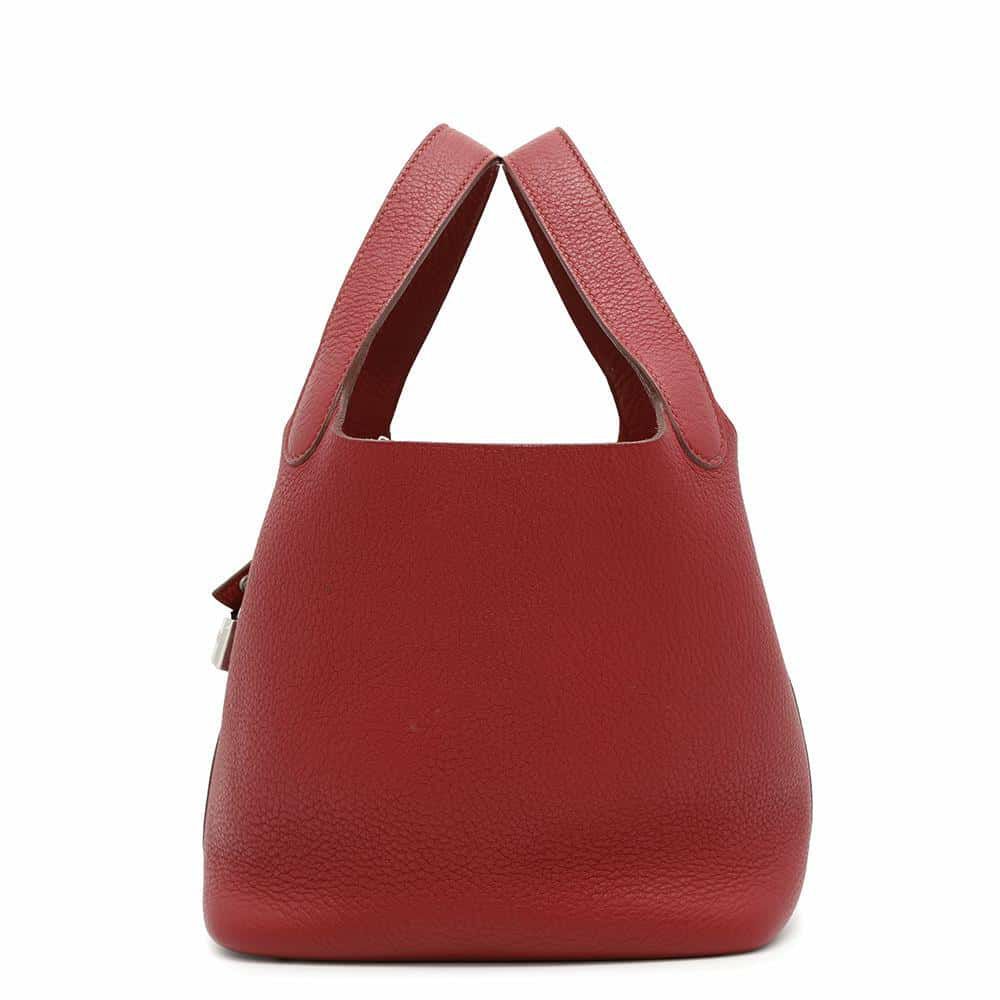 エルメス ハンドバッグ ピコタンロックPM ルージュガランス/シルバー金具 トリヨンクレマンス  □L刻印