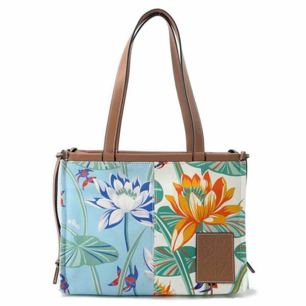 ロエベ トートバッグ クッショントート パウラズイビザ スモール キャンバス 328.09AA93 LOEWE 花柄