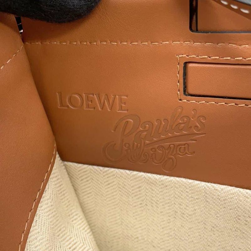 ロエベ トートバッグ クッショントート パウラズイビザ スモール キャンバス 328.09AA93 LOEWE 花柄