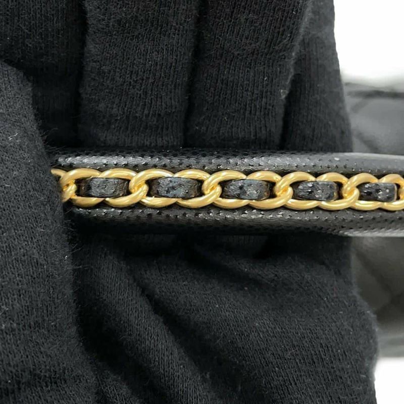 シャネル ハンドバッグ マトラッセ ココマーク ココハンドル フラップ キャビアスキン A92991 2way 黒