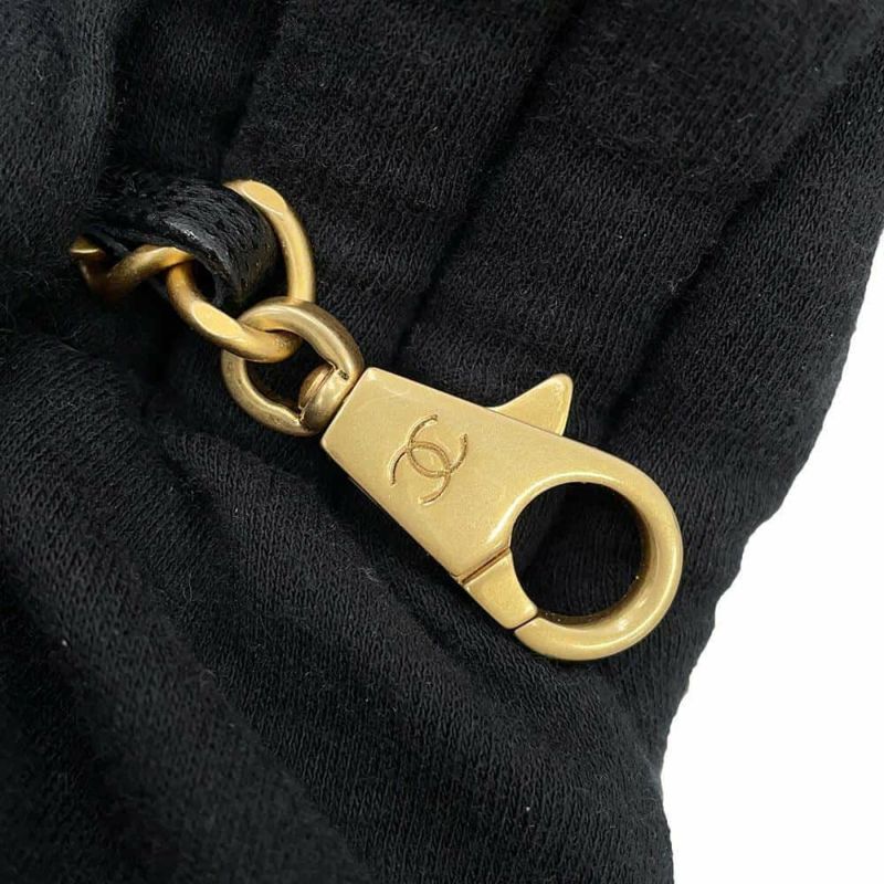 シャネル ハンドバッグ マトラッセ ココマーク ココハンドル フラップ キャビアスキン A92991 2way 黒