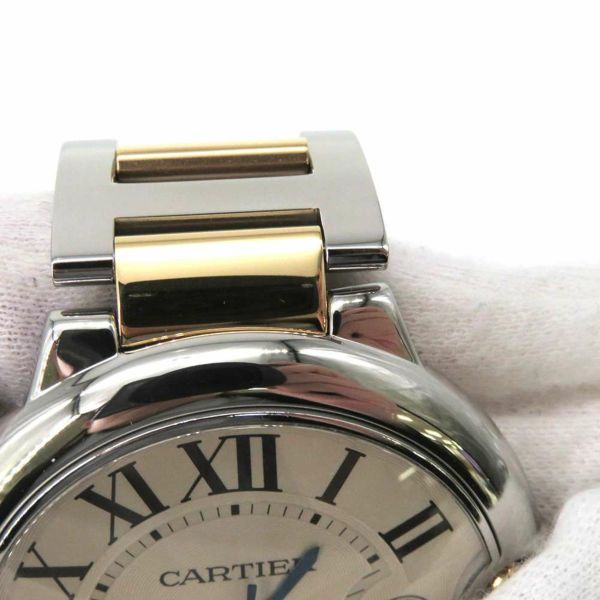 カルティエ バロンブルー LM SS/K18YGイエローゴールド W69009Z3 Cartier 腕時計 シルバー文字盤