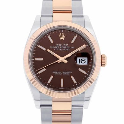 ロレックス デイトジャスト36 126231 ROLEX 腕時計 チョコレート文字盤 安心保証 | 中古・新品ブランド販売ギャラリーレア公式通販