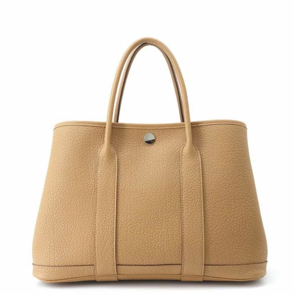 エルメス トートバッグ ガーデンパーティTPM ビスキュイ/シルバー金具 ネゴンダ B刻印
