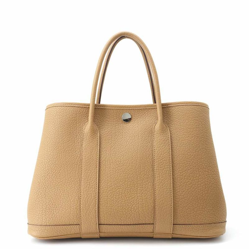 エルメス トートバッグ ガーデンパーティTPM ビスキュイ/シルバー金具 ネゴンダ B刻印