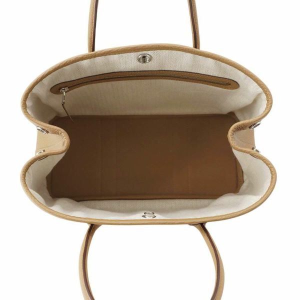 エルメス トートバッグ ガーデンパーティTPM ビスキュイ/シルバー金具 ネゴンダ B刻印