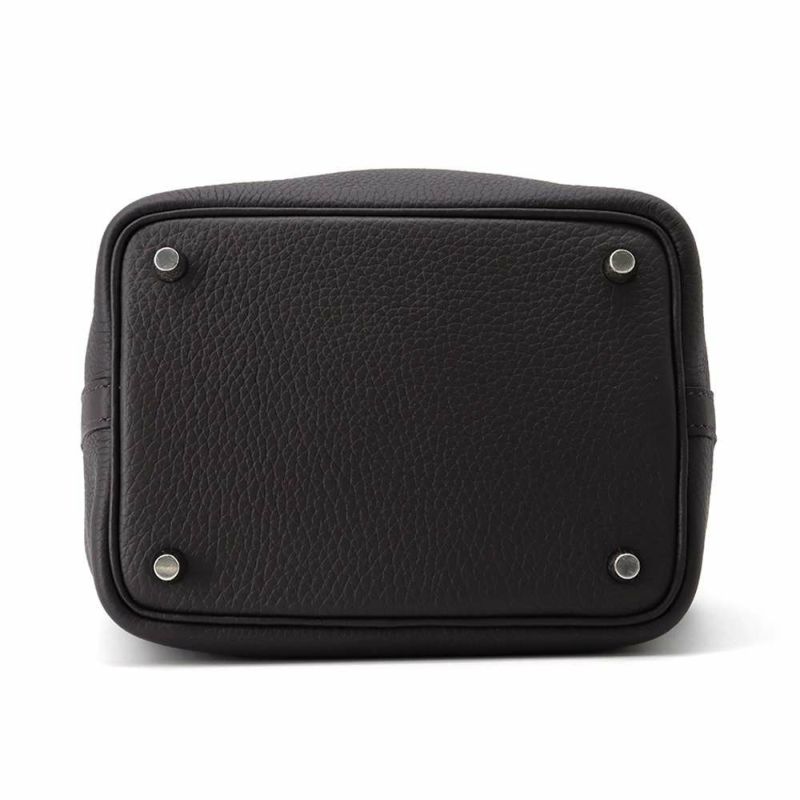 エルメス ハンドバッグ ピコタンロックPM プルノワール/シルバー金具 トリヨンクレマンス W刻印