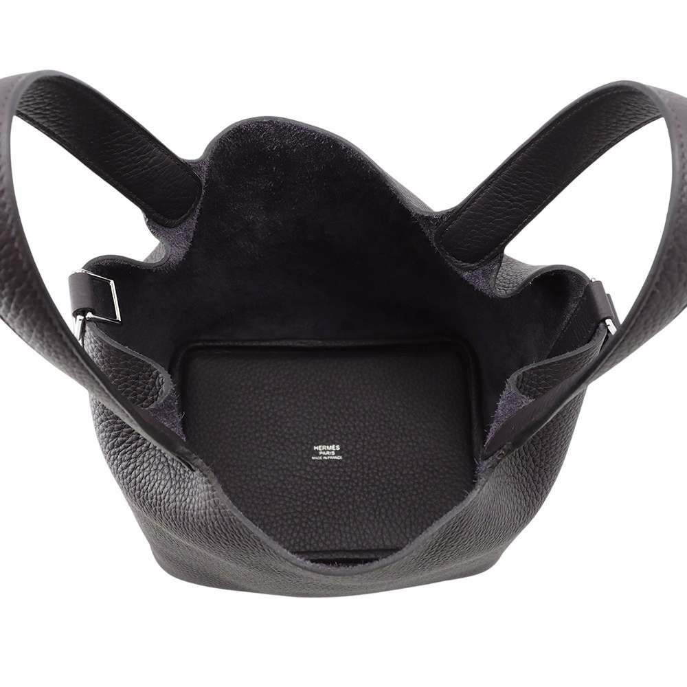 エルメス ハンドバッグ ピコタンロックPM プルノワール/シルバー金具 トリヨンクレマンス W刻印