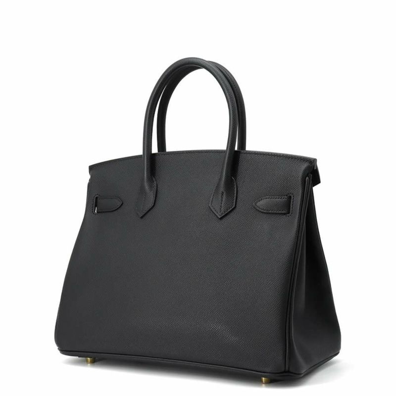 エルメス バーキン30 ブラック/ゴールド金具 エプソン W刻印 HERMES Birkin ハンドバッグ 黒