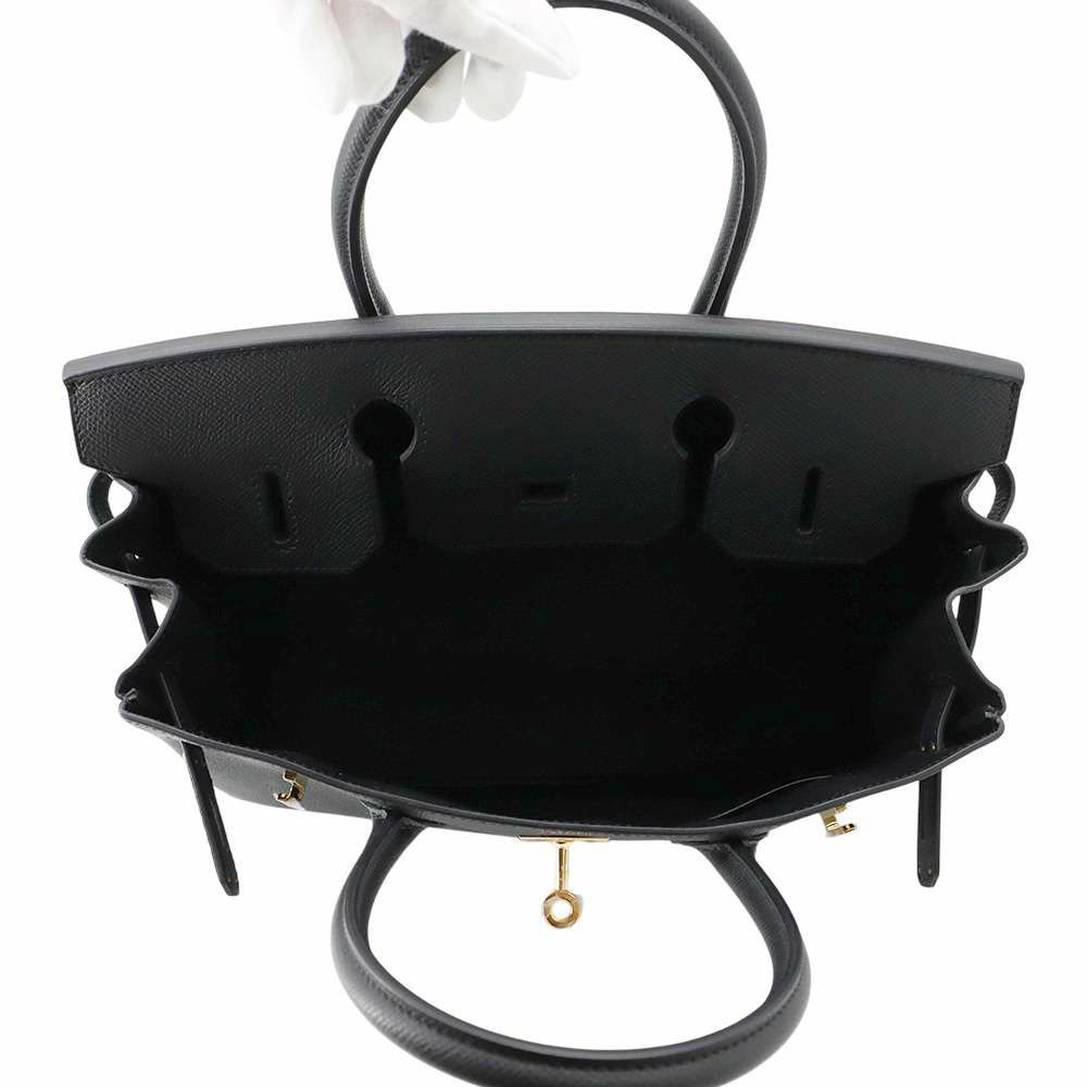 エルメス バーキン30 ブラック/ゴールド金具 エプソン W刻印 HERMES Birkin ハンドバッグ 黒