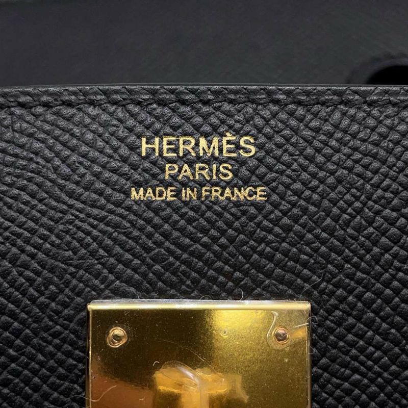 エルメス バーキン30 ブラック/ゴールド金具 エプソン W刻印 HERMES Birkin ハンドバッグ 黒