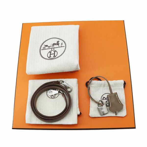 エルメス ボリード1923 25 エトゥープ/シルバー金具 エバーカラー K刻印 HERMES 2wayショルダー