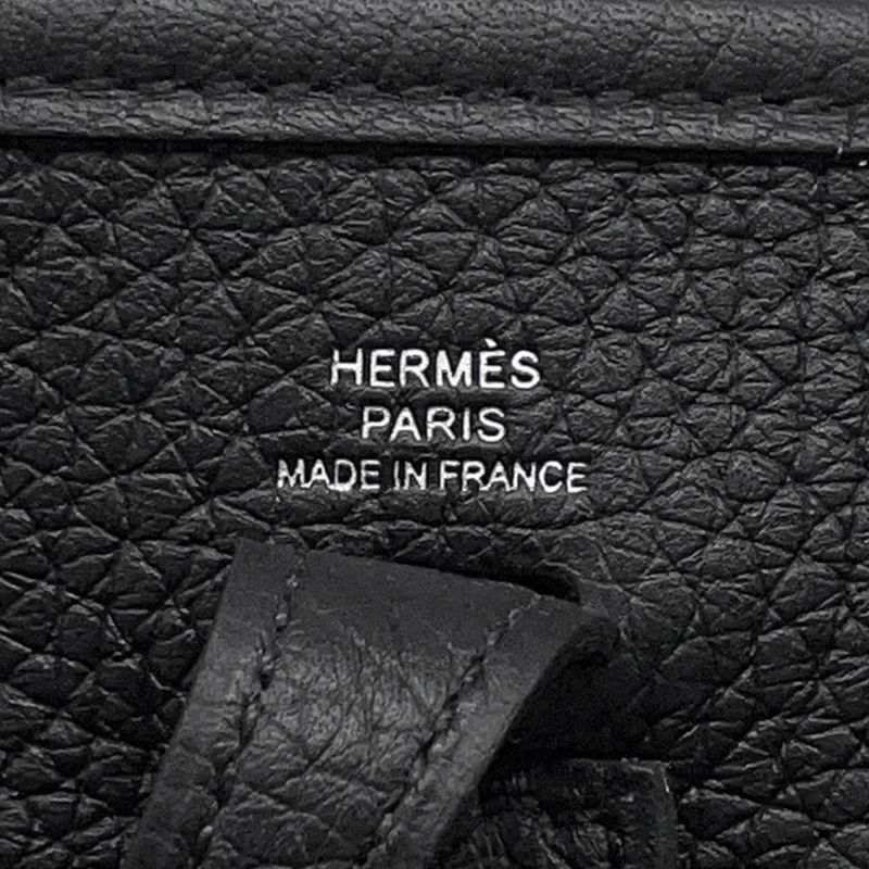 エルメス エブリンTPM アマゾン ブラック/シルバー金具 トリヨンクレマンス U刻印 黒