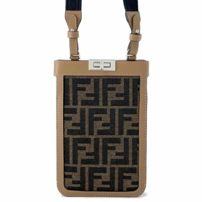 フェンディ ショルダーバッグ ズッカ フォンケース キャンバス 7AS156 FENDI 安心保証