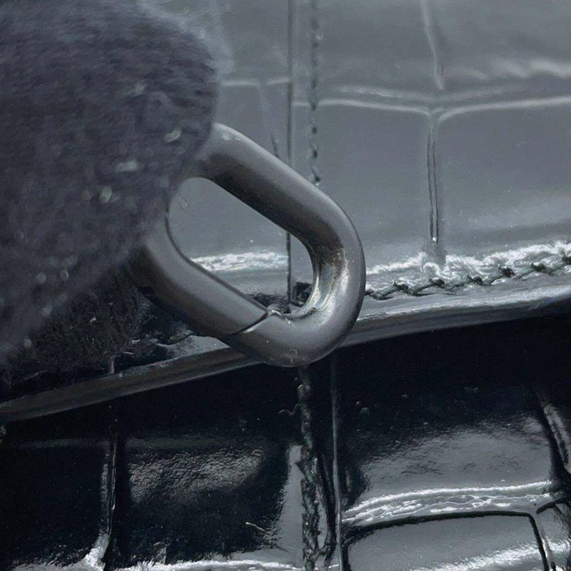 バレンシアガ チェーンショルダーバッグ アワーグラス ミニバッグ 型押しレザー 664676 BALENCIAGA 黒