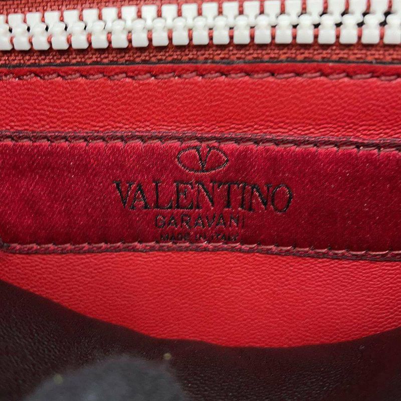 ヴァレンティノ・ガラヴァーニ ボディバッグ ロックスタッズ レザー VALENTINO ウエストバッグ 白