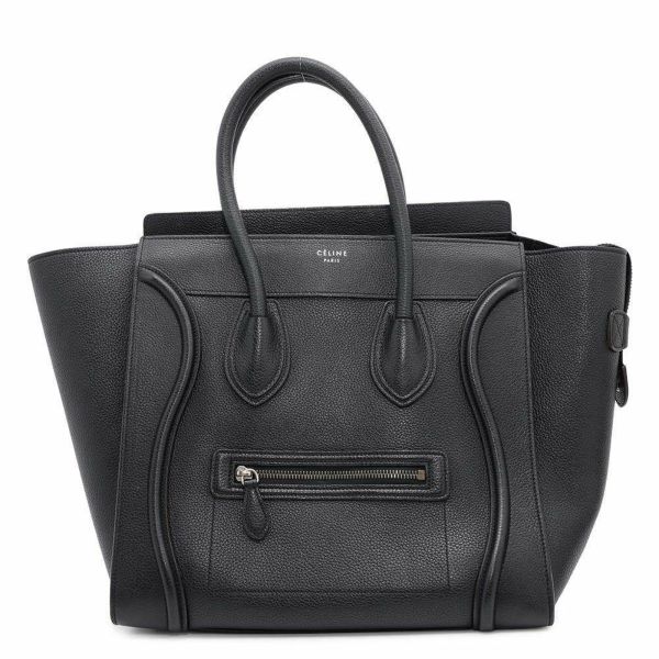 セリーヌ ハンドバッグ ラゲージ ショッパー ミディアム レザー CELINE バッグ 黒