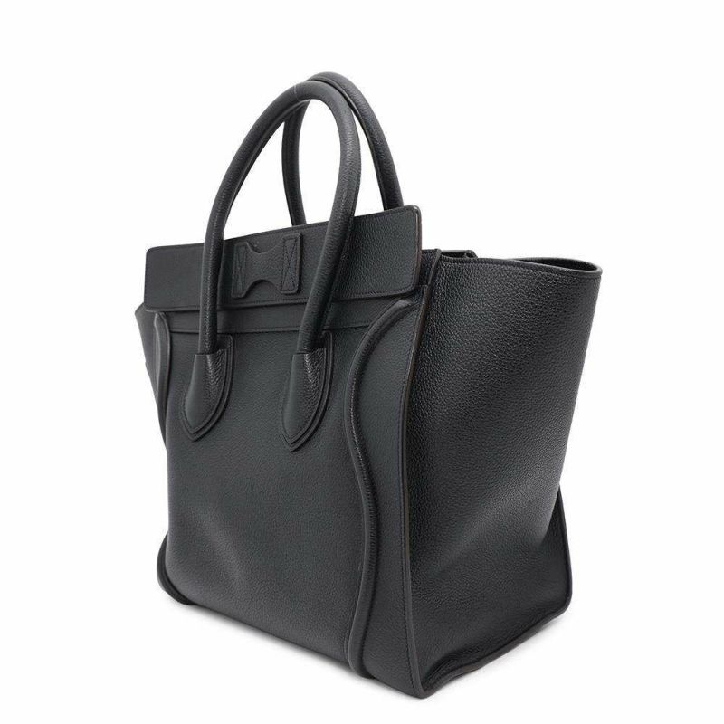 セリーヌ ハンドバッグ ラゲージ ショッパー ミディアム レザー CELINE バッグ 黒