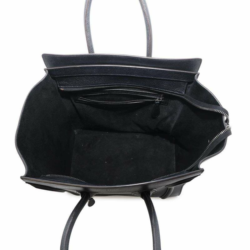 セリーヌ ハンドバッグ ラゲージ ショッパー ミディアム レザー CELINE バッグ 黒