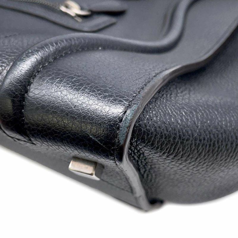 セリーヌ ハンドバッグ ラゲージ ショッパー ミディアム レザー CELINE バッグ 黒