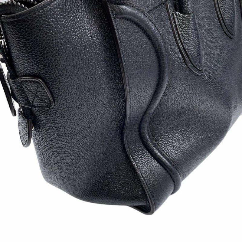 セリーヌ ハンドバッグ ラゲージ ショッパー ミディアム レザー CELINE バッグ 黒