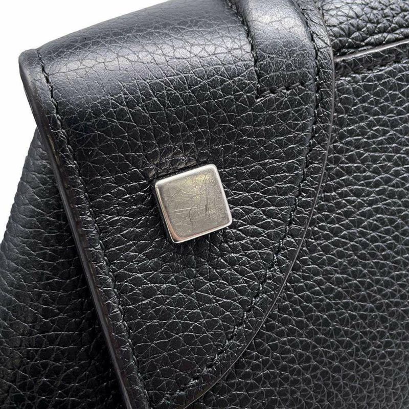 セリーヌ ハンドバッグ ラゲージ ショッパー ミディアム レザー CELINE バッグ 黒