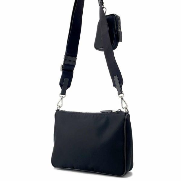 プラダ ショルダーバッグ ミニポーチ付き ナイロン 2VH113 PRADA