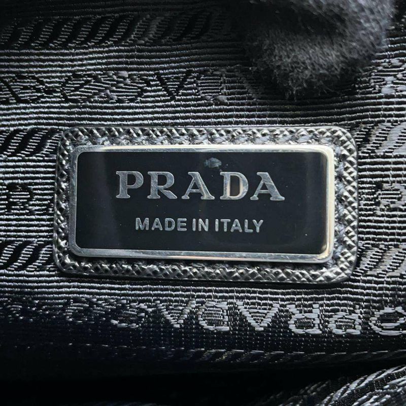 プラダ ショルダーバッグ ミニポーチ付き ナイロン 2VH113 PRADA バッグ 斜め掛け 黒
