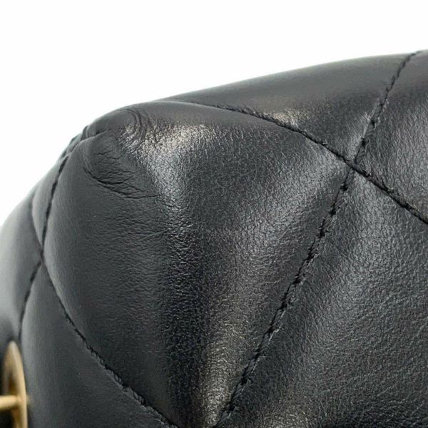 シャネル チェーンショルダーバッグ ココマーク マトラッセ ボックスバッグ ラムスキン AS2635 黒